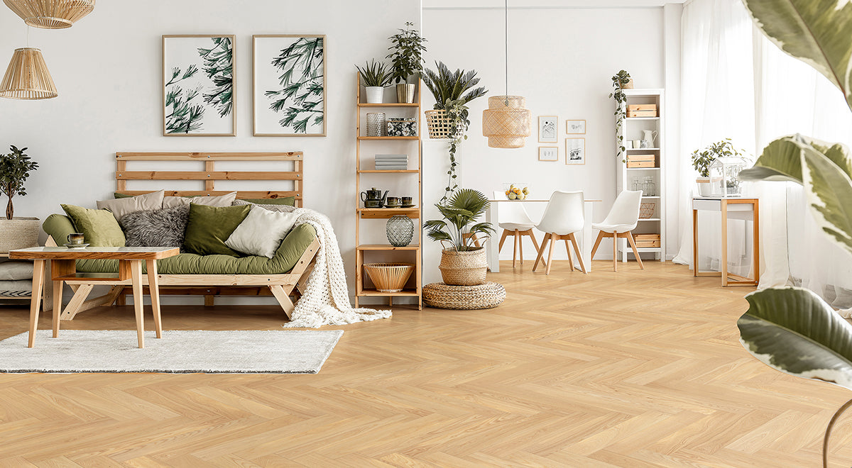 Honey Glow Herringbone