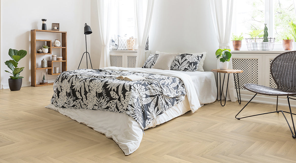 Coastal Pale Herringbone